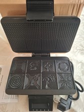 Syntrox ZWE 8 Zimtwaffeleisen 1000W Edelstahl - Weihnachtswaffeln 5,5cm OVP TOP