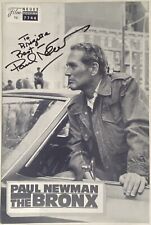 Paul Newman signiert The Bronx Film Programm Original Signed Autogramm