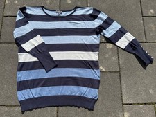 Damen Pullover Marie Lund Hellblau/Grau/Blau gestreift, Größe XXL, Neuwertig