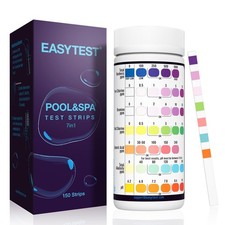EASYTEST 7-in-1 Pool Test Strips for Pools and Spas - 150 - pH, Bromine, Tota...