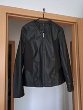 Laura Torelli Jacke Bikerjacke Lederoptik Schwarz Gr.  42 Neu