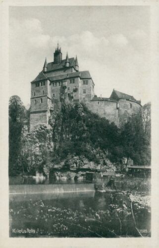 Ansichtskarte kriebstein burg - ansichtskarte,