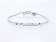 Top Preis Tennis Armband 1,20 ct. Brillanten Diamanten 750 Gold 18 Karat deta