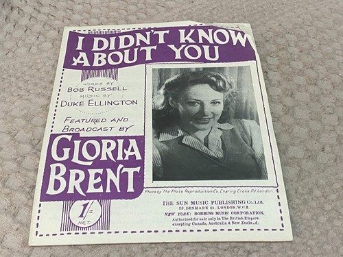 Smf43 notenblatt gloria brent - notenblatt,