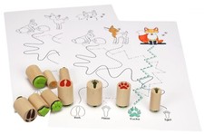 Tierspuren stempel 10stück - tierspuren,
