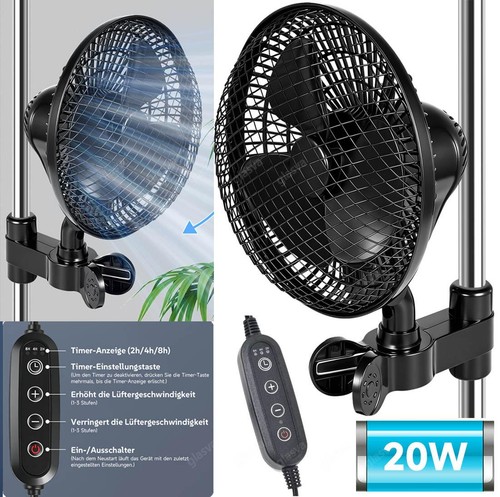 Clip ventilator growbox 22cm - clip,