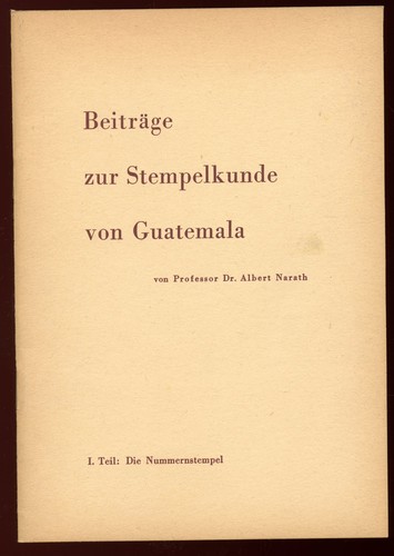 Stempelkunde von guatemala - stempelkunde,