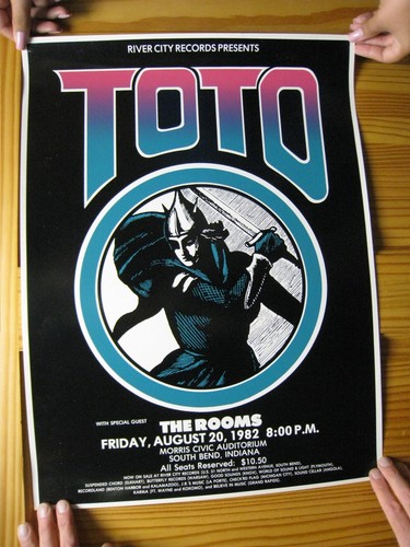 Toto poster the rooms konzert - poster,