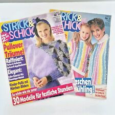STRICK&SCHICK Zeitschriften 1987/88 Damen Herren Kinder STRICKEN Pullover Pullis