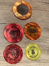 Jetons Casino Chips Spielbank 5 original Chips Konvolut