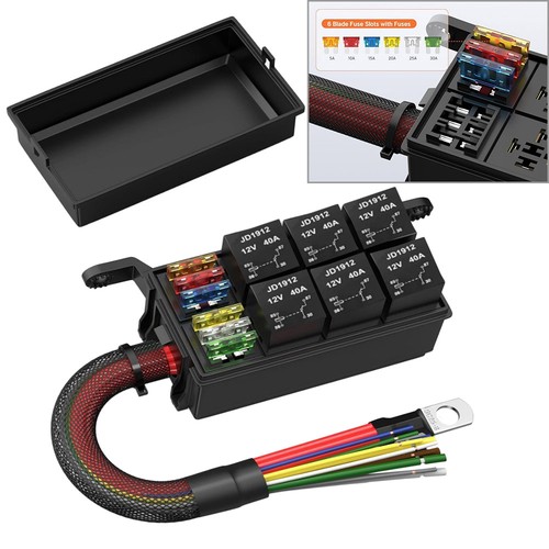 12v relaisbox fach - relaisbox, 6-fach