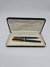 Inoxcrom  Schreibset – Kugelschreiber & Füller in Schwarzlack