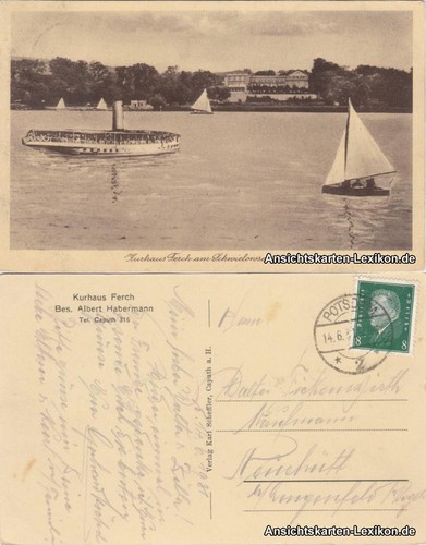 Ansichtskarte schwielowsee - ansichtskarte,