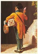 alte AK Der Briefbote - Carl