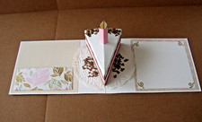 Pop up - Karte Tortenstück