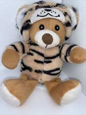 Plüschtier Kuscheltier Stofftier Tiger KIK Teddybär Braun Anzug Teddybär Kapuze