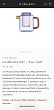 Maho Cha Pot Glassware In