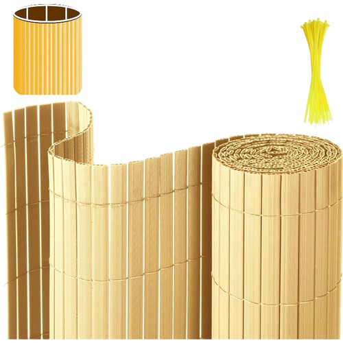 Pvc sichtschutzmatte bambus - sichtschutzmatte,