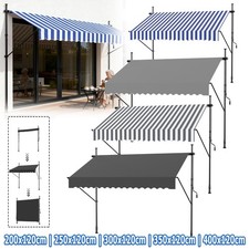 200-400cm Klemmmarkise Markise Sonnenschutz Fenstermarkise für Balkon 4 Farbe