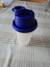 Tupperware Mix-Fix Mini 250 ml blau Schüttelbecher Messbecher Tupper Becher