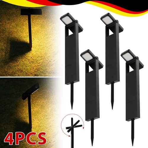 4er set stecklampe außenlampe - set,