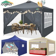 COBIZI Pavillon 3x3m Wasserdicht UV Schutz 50+ Faltpavillon Partyzelt Gartenzelt