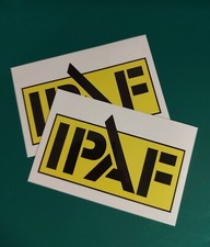 2x IPAF Logo Trade Aufkleber laminiert - 170x110mm