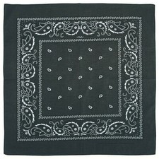 Schwarz Oliv BANDANA Halstuch