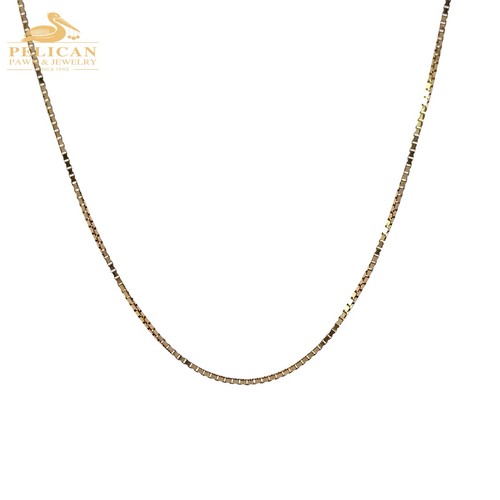 Gelbgold box kette - box,