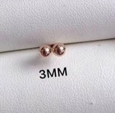 Ein PAAR AU750 Gold Ohrstecker