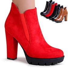 Damen Plateau Stiefeletten