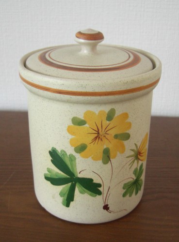 Tontopf vorratsdose beige - tontopf,