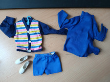 Barbie  Kleidung für Ken kurze Hose, Hemd und Oberteil mit Schuhe- Vintage