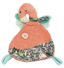 PUSBLU Schmusetuch Flamingo Kuscheltuch Schnuffeltuch Plüsch DM 380811