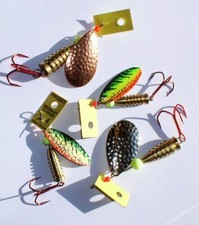 Profi Blinker Prolex Spinner Silber, Kupfer, Feuergelb, 8 Größen, 4 bis 27 Gramm