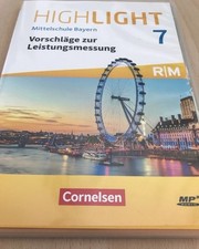 Highlight. Mittelschule Bayern 7. Klasse Vorschläge zur Leistungsmessung