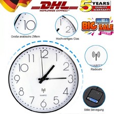 30cm Funkuhr Lautlos Wanduhr