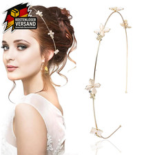 Haarschmuck Gold Mädchen Kommunion Blumen Haarreif Hochzeit Braut Damen Festlich
