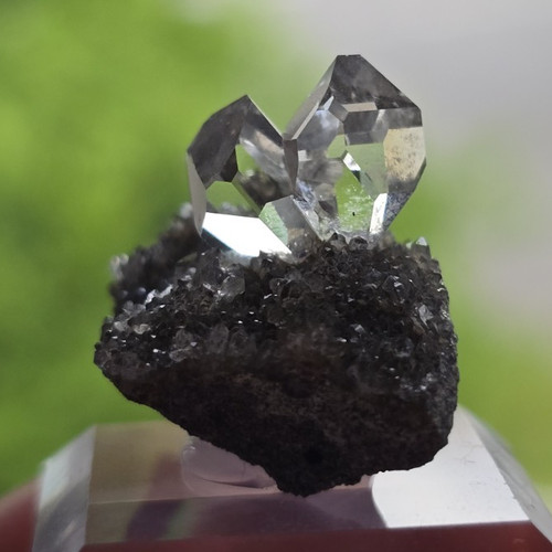 Herkimer diamant auf matrix - auf,