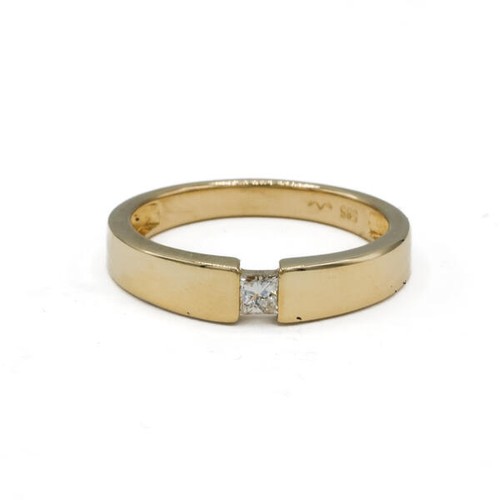 Ring mit diamant solitär - solitär, im