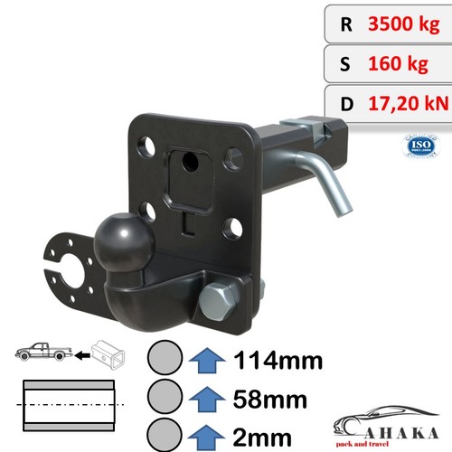 Ahk adapter zoll einschub - 2-zoll,