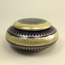 Alte Blechdose TCHIBO Orient kobalt blau silber rund vintage Kaffee Dose 50er