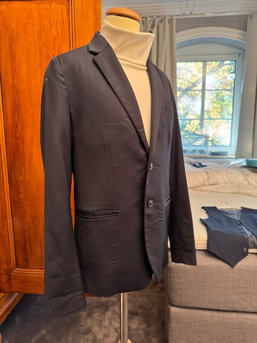 Sakko weste blau hochzeit - weste,