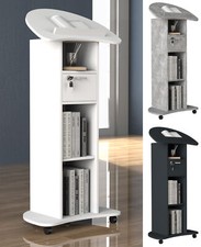 Holz Stehpult Rednerpult Stehtisch Rollen Redola