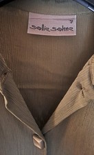 sallie sahne Crinklebluse oliv