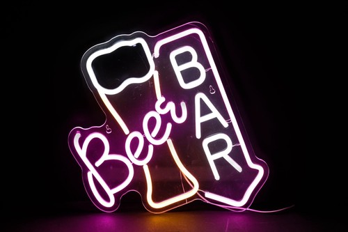 Neon mood light - light, beer