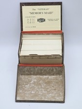 ⭐️ Vintage Karteikarte Schallplatte AKTENBOX Veteran MEMORY-MAID J.H. & Co ENGLAND ⭐️