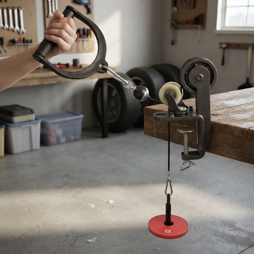 Arm wrestling training - training, pulley