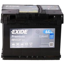 Autobatterie 64AH 12V 640A/EN Exide EA640 statt 54Ah 56Ah 60Ah 62Ah 63Ah 65Ah 