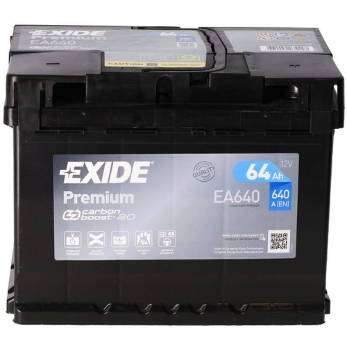 Autobatterie 64ah 12v 640a - 64ah, 640a/en